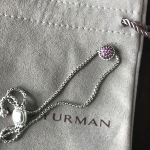 Women's David Yurman pink sapphire bracelet.